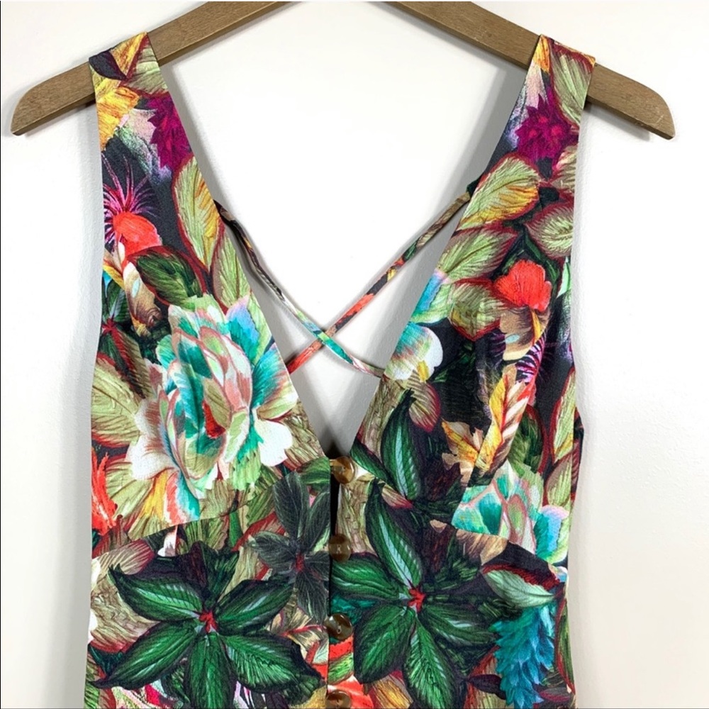 Farm Rio Garden Dreams V Neck Maxi Dress - Picture 3 of 7